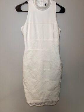 White House Black Market Sleeveless White Dress